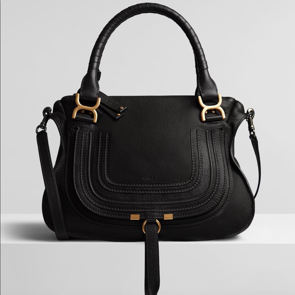 Chloe Marcie Medium Leather Satchel Handbag